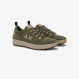 Dark military Genius Solid nylon and suede sneaker