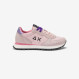 Pink Ally Solid nylon and suede sneaker