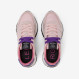 Pink Ally Solid nylon and suede sneaker