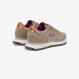 Sneaker Ally Solid in nylon e suede beige scuro