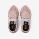 Pink Ally Gold Silver suede and nylon sneaker