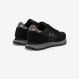 Sneaker Ally Gold Silver in nylon e suede nero/grigio medio