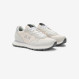 Sneaker Ally Gold Silver in nylon e suede bianco panna