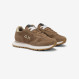 Fox Ally Gold Silver suede and nylon sneaker