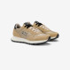 Gold Ally Bright suede and nylon sneaker