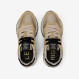 Gold Ally Bright suede and nylon sneaker