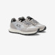 Silver Ally Bright suede and nylon sneaker