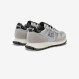 Silver Ally Bright suede and nylon sneaker