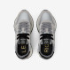 Silver Ally Bright suede and nylon sneaker