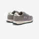 Sneaker Ally Glitter in mesh e suede grigio medio