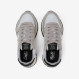 Silver Ally Glitter suede and mesh sneaker