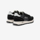 Black Ally Studs faux leather and suede sneaker