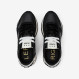 Black Ally Studs faux leather and suede sneaker