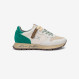 Sneaker Ally Vintage in nylon e suede bianco