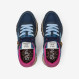 Navy blue Ally Vintage nylon and suede sneaker