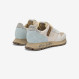 Sneaker Ally Vintage in nylon e suede bianco panna