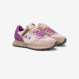 Sneaker Ally Vintage in nylon e suede rosa scuro