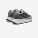 Black big ally teddy nylon and suede sneaker