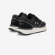Black Big Ally faux leather and suede sneaker