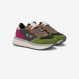 Musk Big Ally multicolor nylon and suede sneaker