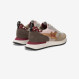 Dark beige Stargirl Multicolor nylon and suede sneaker