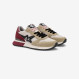 Beige / bordeaux Stargirl Glitter nylon and suede sneaker