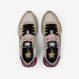 Beige / bordeaux Stargirl Glitter nylon and suede sneaker