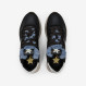 Black Stargirl Animalier nylon and suede sneaker
