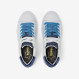White/navy blue Grace leather sneaker