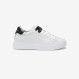 White/black Grace leather sneaker