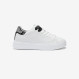 White/black Grace leather sneaker