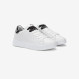 White/black Grace leather sneaker