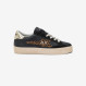 Black/Gold Katy leather sneaker