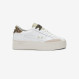 White/gold Big Katy leather sneaker