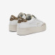 White/gold Big Katy leather sneaker