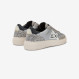 Silver Sally nylon and suede sneaker