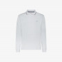 POLO SMALL STRIPE ON COLLAR L/S EL. BIANCO