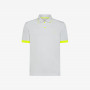 POLO SMALL STRIPES FLUO EL. WHITE