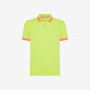 POLO BIG STRIPE FLUO S/S LIME