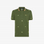 POLO FULL EMBROIDERY S/S DARK GREEN