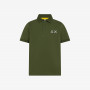 BOY'S POLO BIG LOGO S/S VERDE SCURO