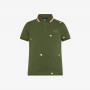 BOY'S POLO FULL EMBROIDERY S/S VERDE SCURO