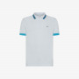 POLO BIG STRIPES ON COLLAR S/S BIANCO