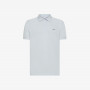 POLO PRINT UNDER COLLAR S/S WHITE