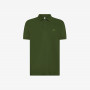 POLO PRINT UNDER COLLAR S/S DARK GREEN