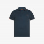 Polo in piquet di cotone blu navy