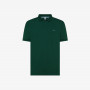 Cotton piqué polo shirt DARK GREEN