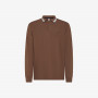 Cotton piqué polo shirt BROWN