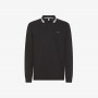 Cotton piqué polo shirt BLACK