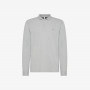 POLO CONTRAST FABRIC ELBOW EL. L/S MEDIUM GREY